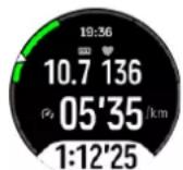 SUUNTO Race - Utilisation des objectifs pendant l'exercice - 2