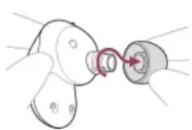 SONY INZONE Buds - Retirez l'embout d'oreillette. - 1