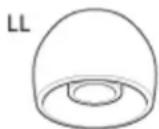 SONY INZONE Buds - Embouts d'oreillettes en caoutchouc de silicone hybride - 4
