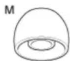 SONY INZONE Buds - Embouts d'oreillettes en caoutchouc de silicone hybride - 3