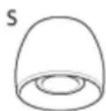 SONY INZONE Buds - Embouts d'oreillettes en caoutchouc de silicone hybride - 2