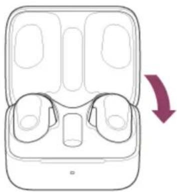 SONY INZONE Buds - Installez le casque dans l'étui de recharge. - 2