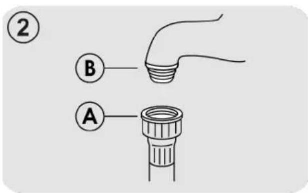 CANDY Brava CDPH 2L1047S - WATER CONNECTION - 2