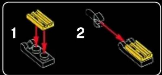 Two 3D mechanical assembly diagrams showing component alignment (no text or symbols)