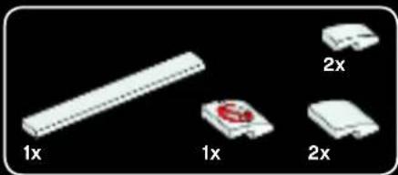 Three electronic component blocks labeled 1x, 2x, and a red circular symbol on a black background (no text or symbols on the blocks themselves)
