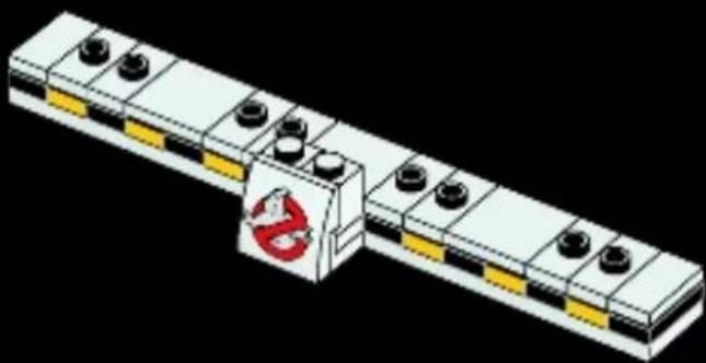 Isometric illustration of a mechanical assembly with numbered components and a central red warning symbol (no text or labels)