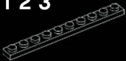 Isometric line drawing of a rectangular block with multiple circular indentations, no text or symbols.