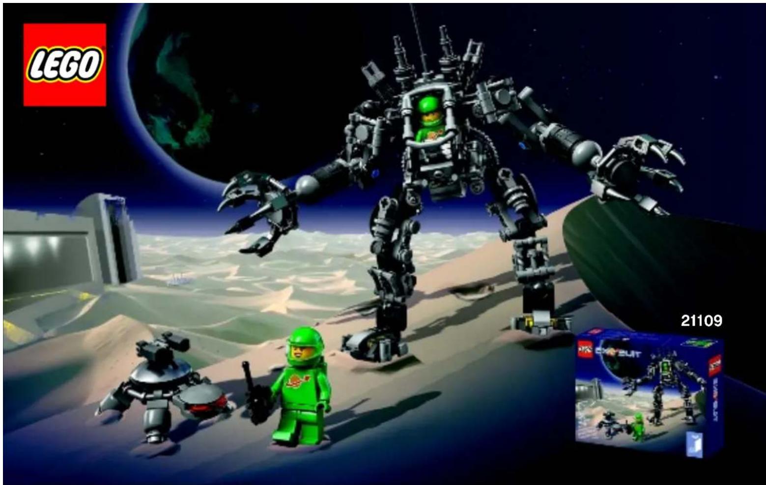 Illustration of a futuristic space scene with robotic and astronaut characters, featuring Earth and a moon in the background (no text or symbols on main subjects).
