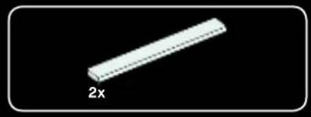Simple 3D illustration of a white rectangular object with dashed lines, labeled '2x' at the bottom.