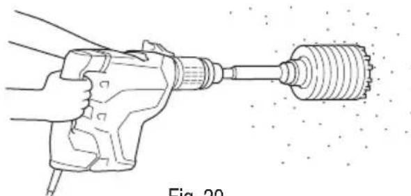 HITACHI DH45ME - Perçage (Fig. 20) - 1