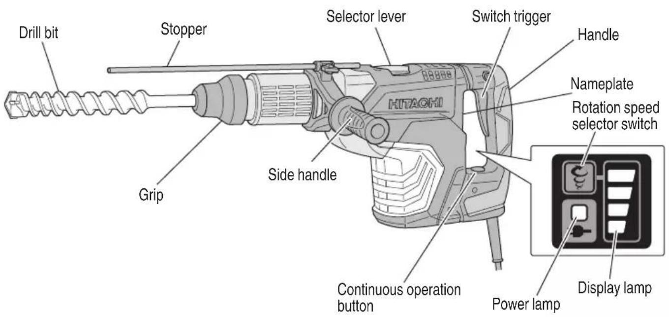 HITACHI DH45ME - NOTE: - 1