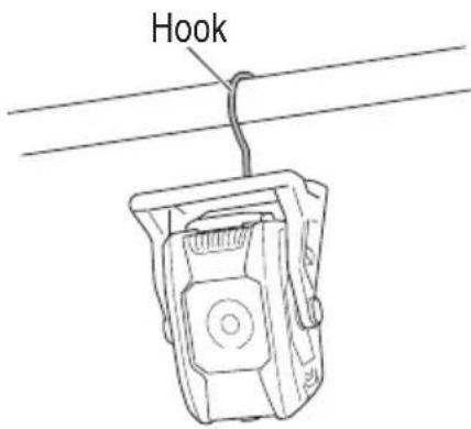 METABO UB18DBQ4 - Hanging the work light for use - 1