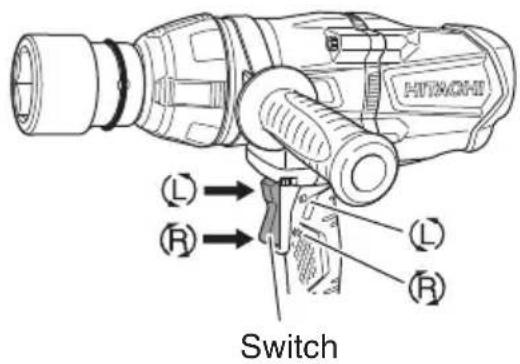 HITACHI WR22SE - Operation of switch (Fig. 5) - 3