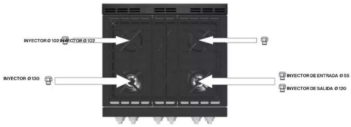 Forza FR304SE - Placa de cocción - cocina de 30" - 1