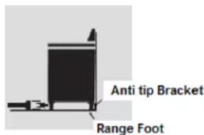 Forza FR304SE - To verify the anti-tip bracket is installed and engaged: - 1
