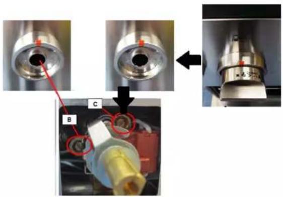 Forza FR304SE - To adjust the screw C the procedure is different: - 1