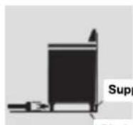 Forza FR366GN - Pour vérifier que le support anti-basculement est installé et engagé: - 1