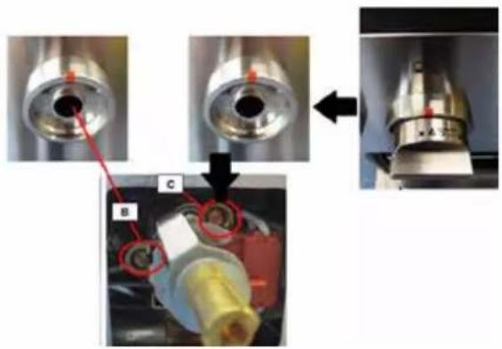 Forza FR304GN - To adjust the screw C the procedure is different: - 1