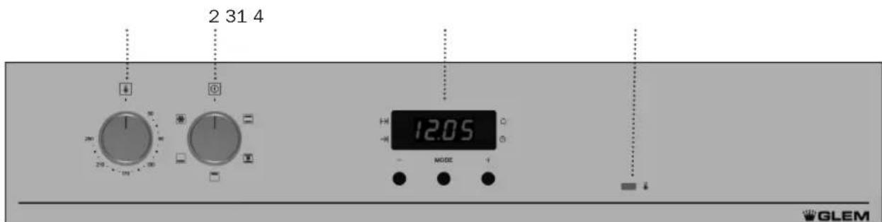 Glem Gas GFMC330IX - Painel de Comandos - 1