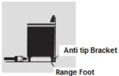 Forza FR366SE - To verify the anti-tip bracket is installed and engaged: - 1