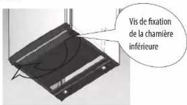 Vis de fixation de la charnière inférieure