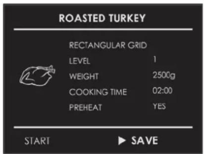 Forza FOSP30S - Saving a personalized recipe: - 3