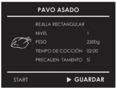 Forza FOSP30S - Guardar una receta personalizada: - 3