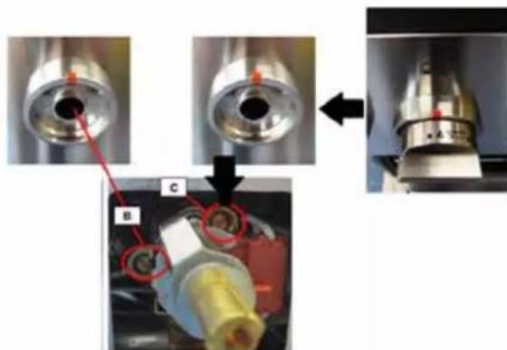 Forza FR488GN - To adjust the screw C the procedure is different: - 1