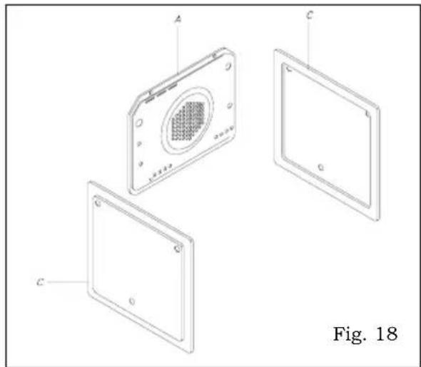 Glem Gas GFMC530IX - Installazione dei pannelli autopulenti (optional) - Fig. 18 - 1