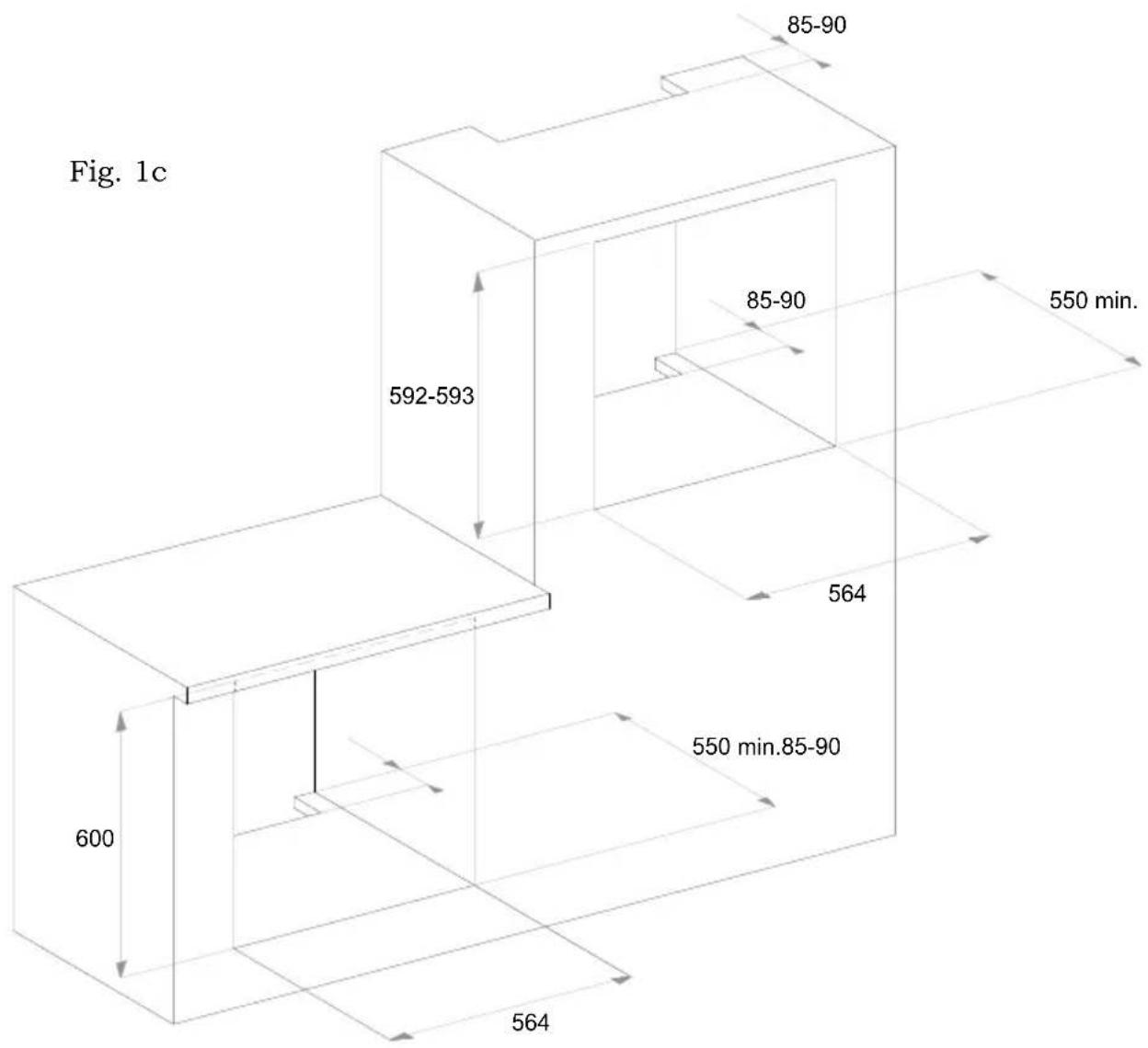 Fig. 1c 85-90 592-593 85-90 550 min. 564 600 550 min.85-90 564