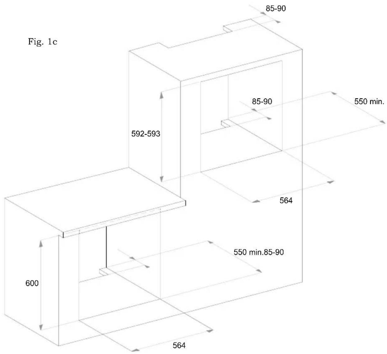 Fig. 1c 85-90 592-593 85-90 550 min. 564 600 550 min.85-90 564