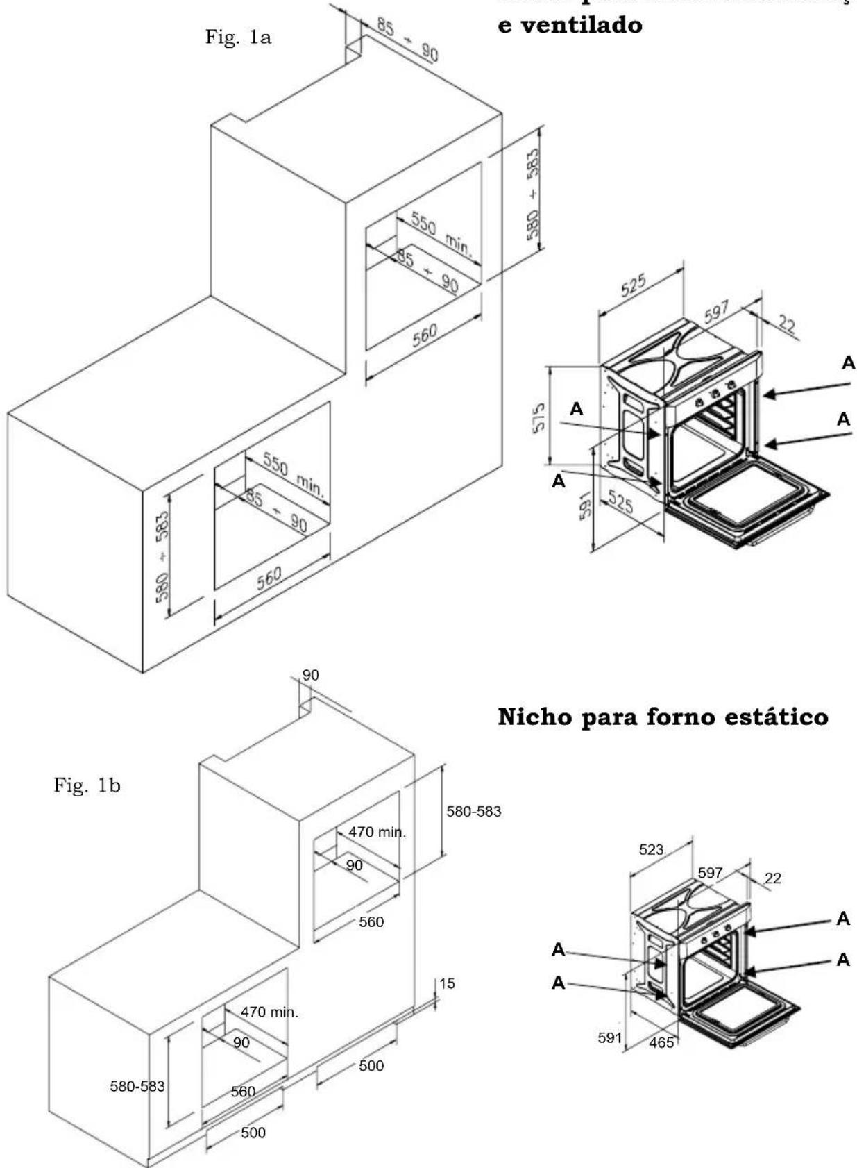 Glem Gas GFMC530IX - Instruções para uma correcta instalação - 1