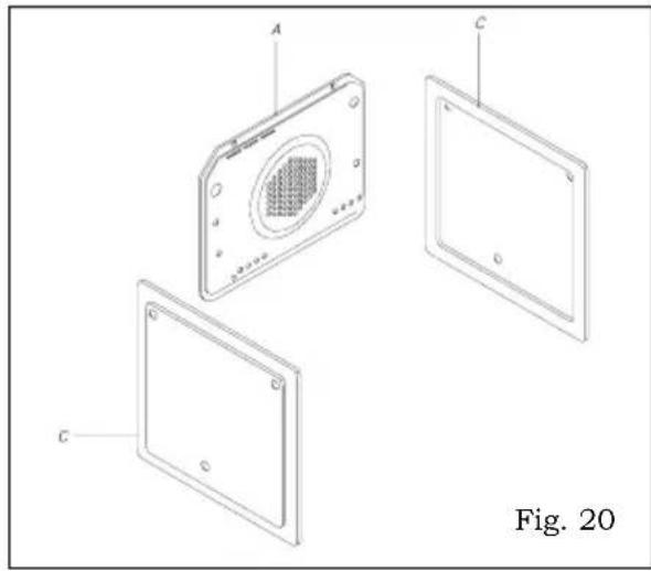 Glem Gas GFMC530IX - Installation des panneaux autonettoyants (optionnel) - Fig. 20 - 1