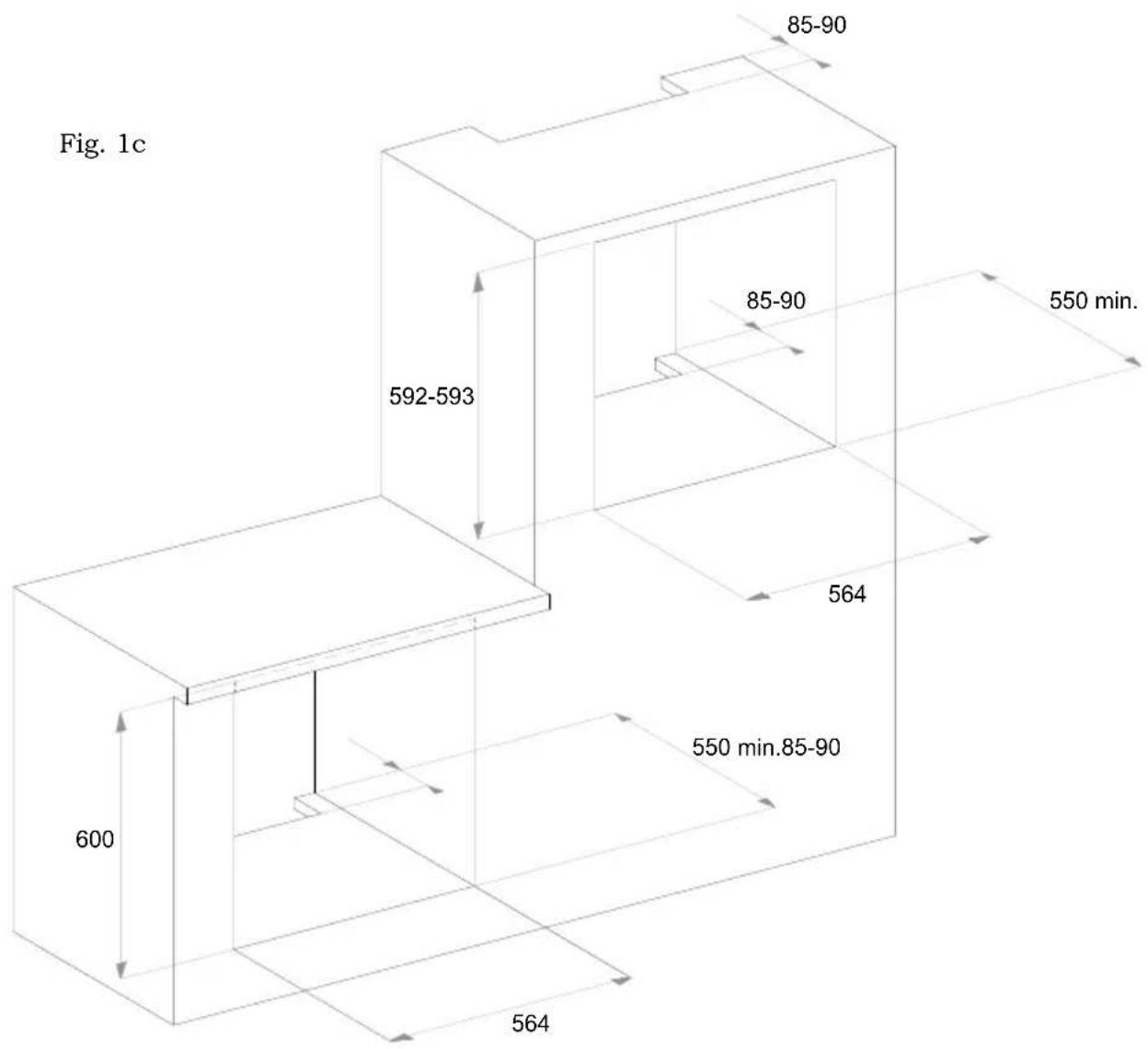 Fig. 1c 85-90 592-593 85-90 550 min. 564 600 550 min.85-90 564