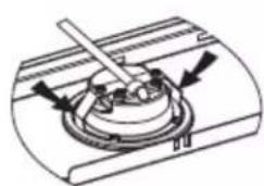 Glem Gas GHS972BK - REPLACING THE BULB: - 2