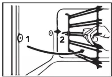 Glem Gas GFT64SA - Démontage des supports de grilles ou l'echefrites - 2