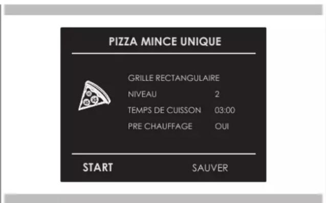 Forza FODP30S - Sélectionnez une recette « CLASSIC PIZZA » déjà configurée: - 1