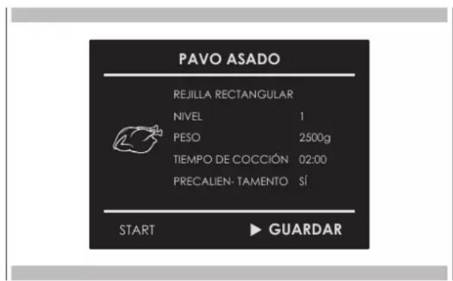 Forza FODP30S - Guardar una receta personalizada: - 3