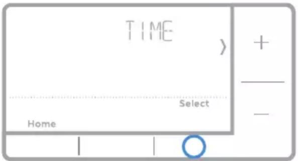 HONEYWELL RTH7560E1001/E - Set the time. - 1