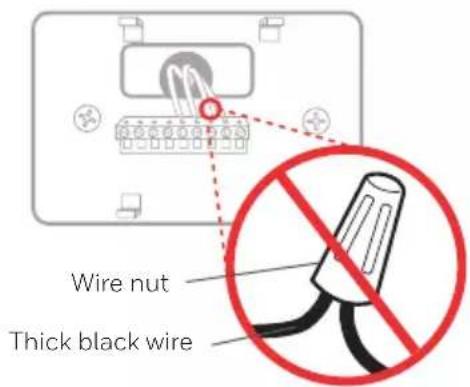 HONEYWELL RTH7560E1001/E - Make sure there are no 120/240V wires. - 2
