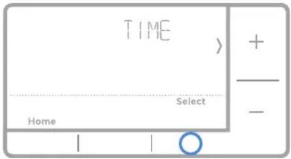 HONEYWELL RTH7560E1001/E - Setting the time - 1