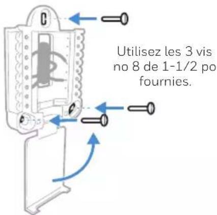 HONEYWELL RTH7560E1001/E - Confirmez que le câblage correspond au cliché. - 1