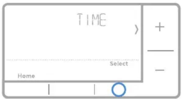 HONEYWELL RTH7560E1001/E - Setting the time - 1