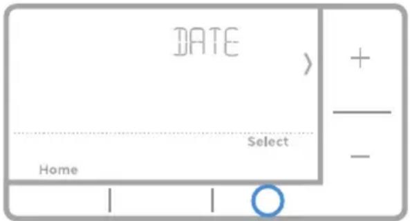 HONEYWELL RTH7560E1001/E - Set the date - 1