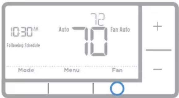 HONEYWELL RTH7560E1001/E - Fan modes: - 2