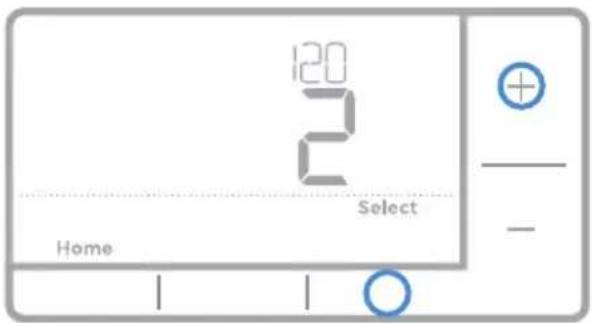 HONEYWELL RTH7560E1001/E - Menu avancé - 3
