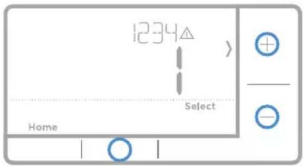HONEYWELL RTH7560E1001/E - Alerts screen - 3