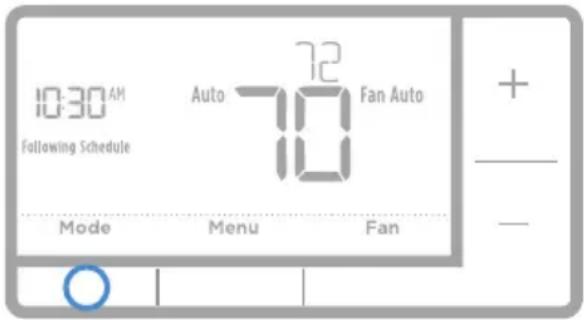 HONEYWELL RTH7560E1001/E - Fan modes: - 1