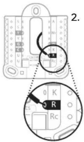 HONEYWELL RTH7560E1001/E - Si vous avez un fil R (R, Rh ou Rc) - 2