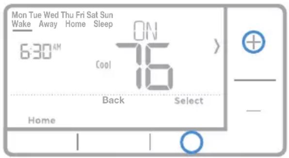 HONEYWELL RTH7560E1001/E - To adjust program schedules - 2